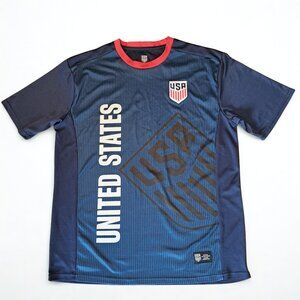 USMNT US Mens National Soccer Team Mens Size XL Game Day Jersey Kit Futbol Navy
